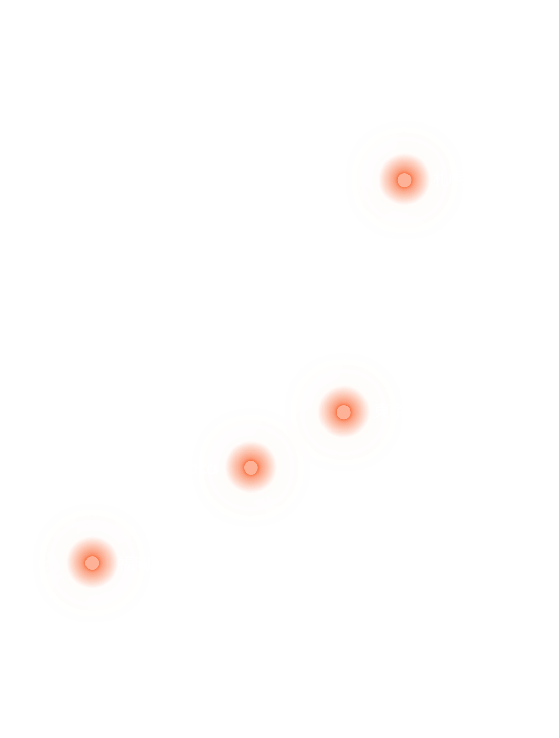 Map of Japan showing BNESIM coverage