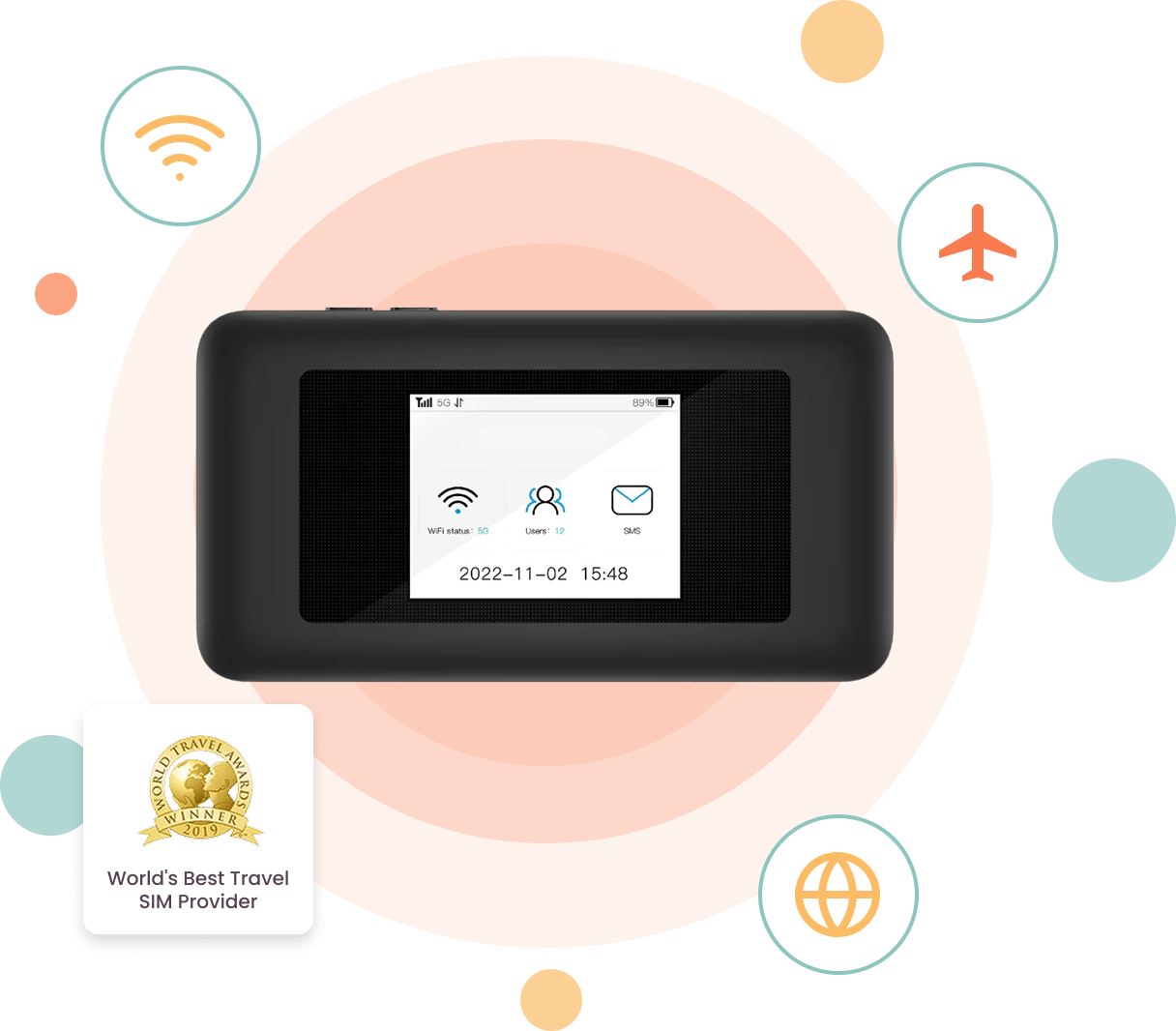 BNE Go Portable eSIM WiFi Router