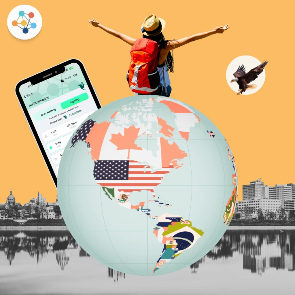 mobile data tourists USA Canada Mexico