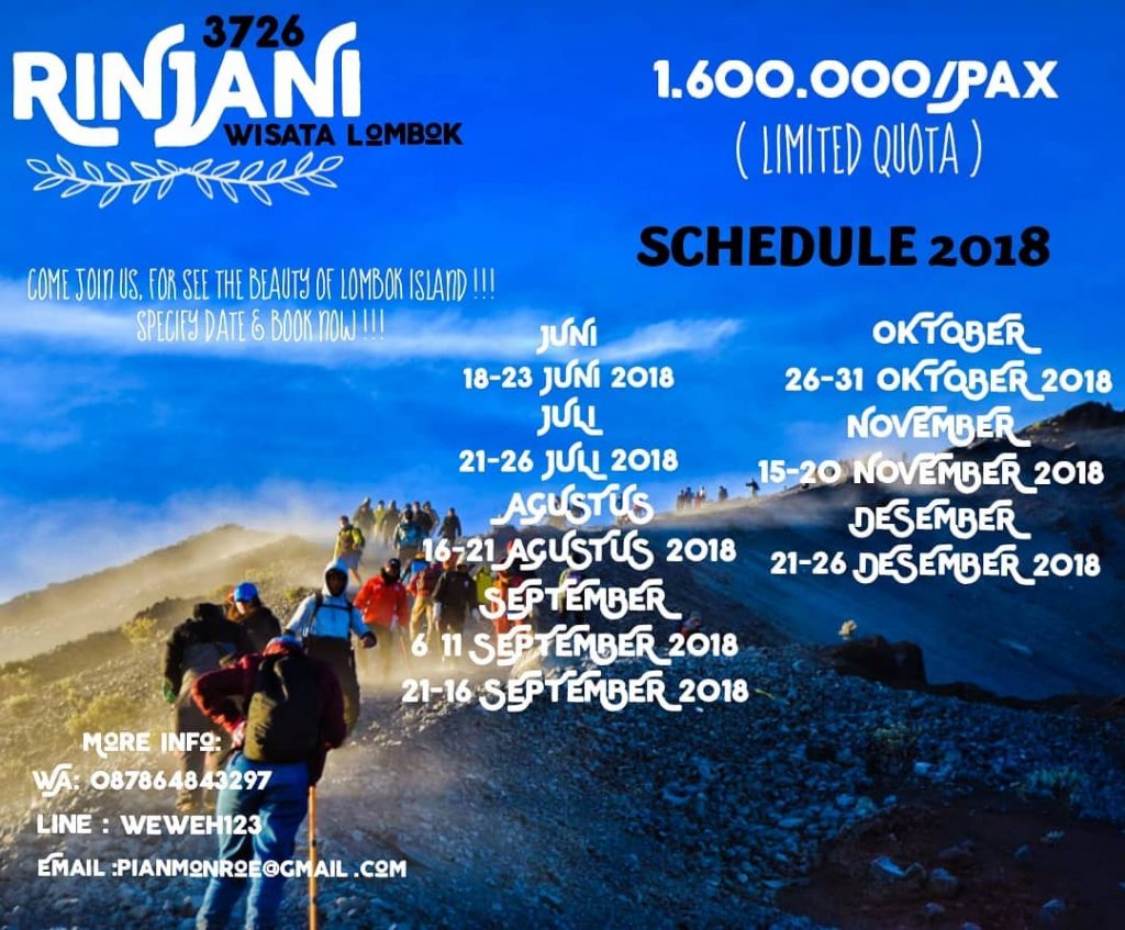 Come Join Us , Melihat Keindahan LOMBOK !!! Tentukan Tanggal & Book Now!!! FUN…