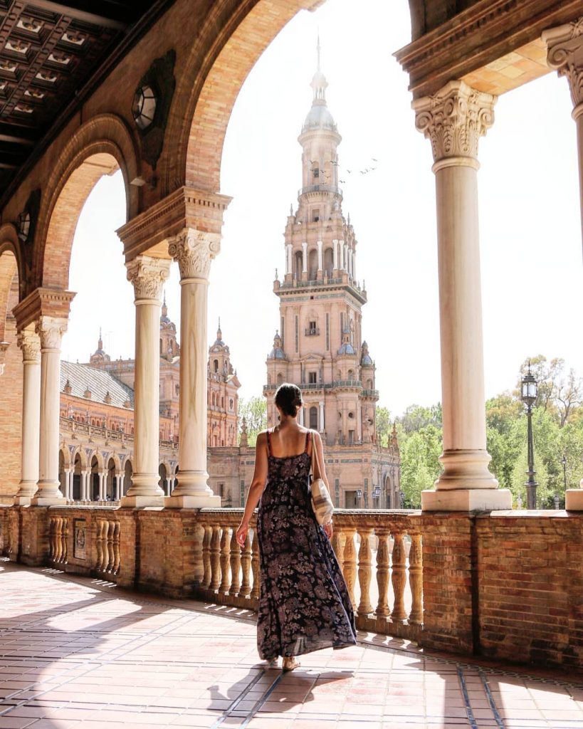 The Plaza de España is a plaza in the Parque de María Luisa (Maria Luisa Park), in Seville, Spain,…