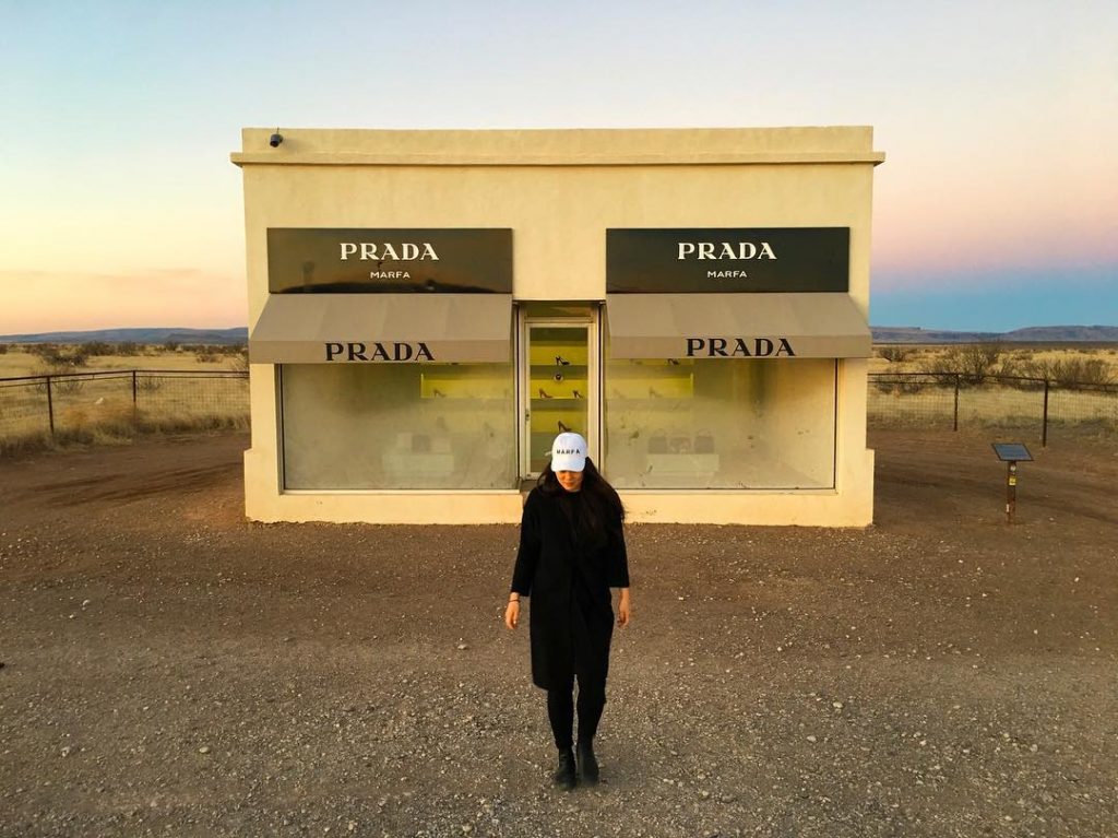 Prada Marfa showcases only the left shoes of Prada’s fall/winter 2005 collection. This installation…