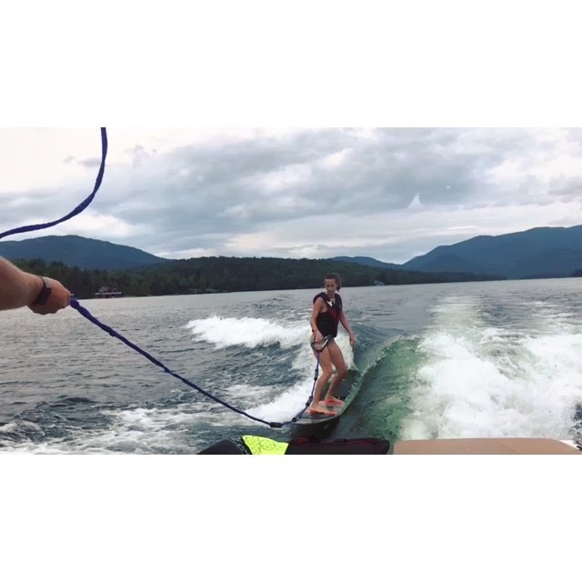 Surfing in the ADKs! Learning slowly Thank you @adk_aquatics for making that day so…
