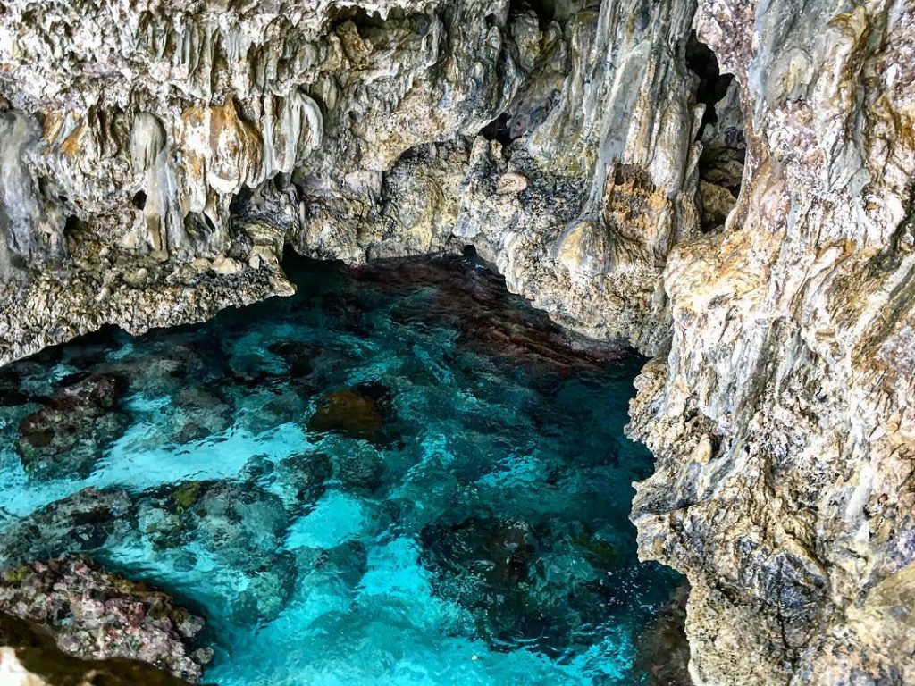 Niue, the smallest island nation in the world. And it’s famous for the caves…
