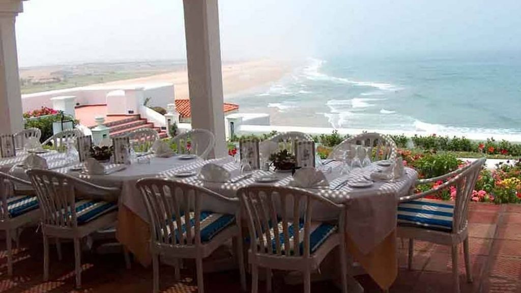 This amazing view is from Le Mirage restaurant overlooking the Ocean and the Grande…