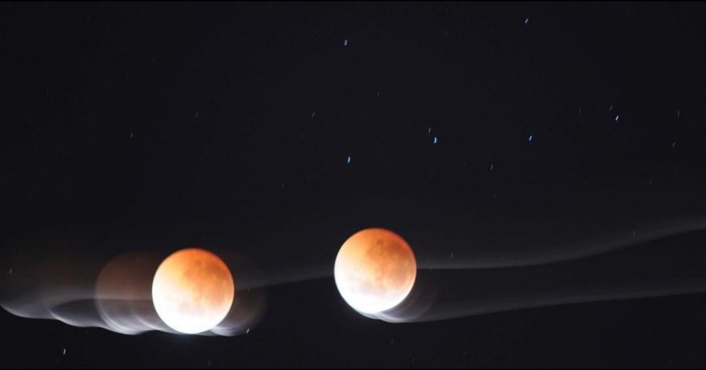 Moon gazing at 4:00 am but so worth it! Location: #stkildabeach , Melbourne, Australia&hellip;