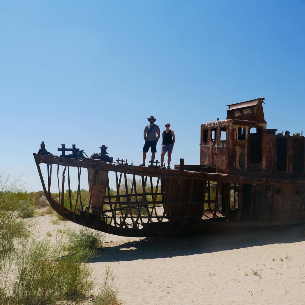 Aralské jezero, aneb jak to vypadá, když se soudruzi rozhodli poručit větru, deš #asia&hellip;