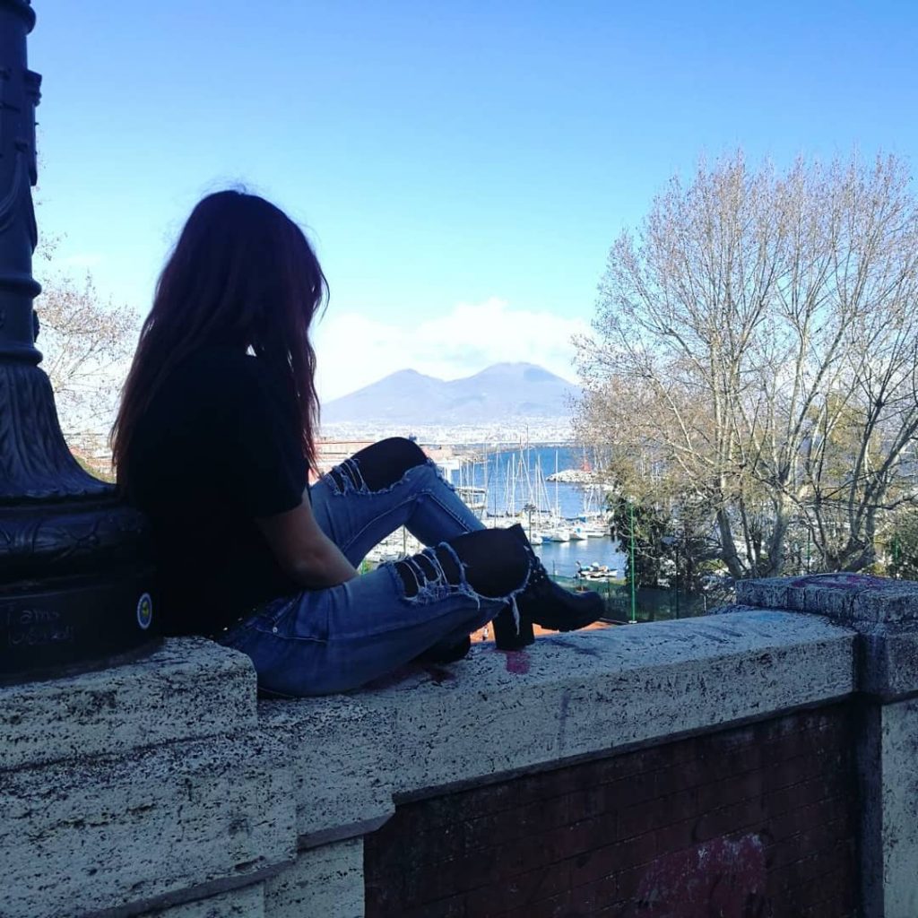 °Art and sea, what could i desire more?° #me #naples #schooltrip #artgallery #sea #artlover…