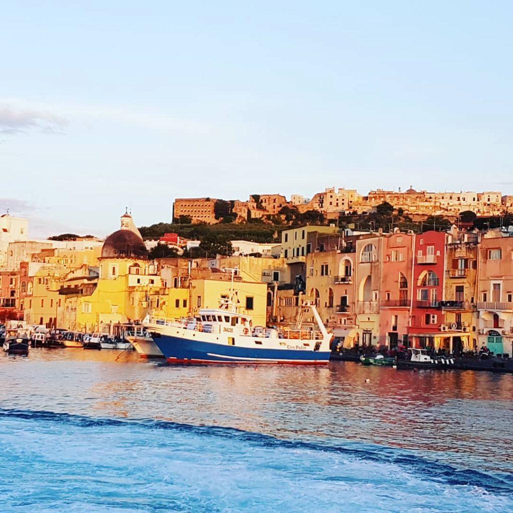 Sunset on #Procida! #travel #instatravel #travelling #italy #archilovers #bnesimppl