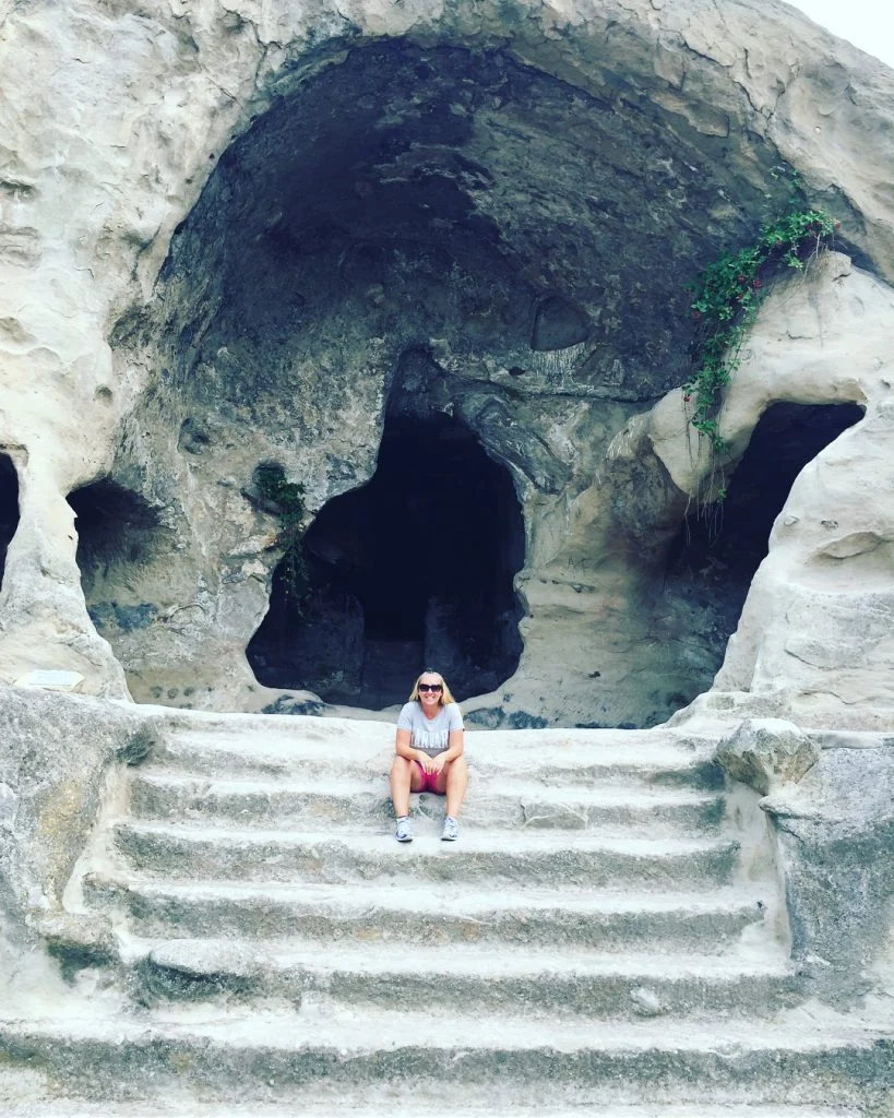 Lisa the cave explorer Fab day discovering Georgia with Envoy Tours, our guide Qeti&hellip;