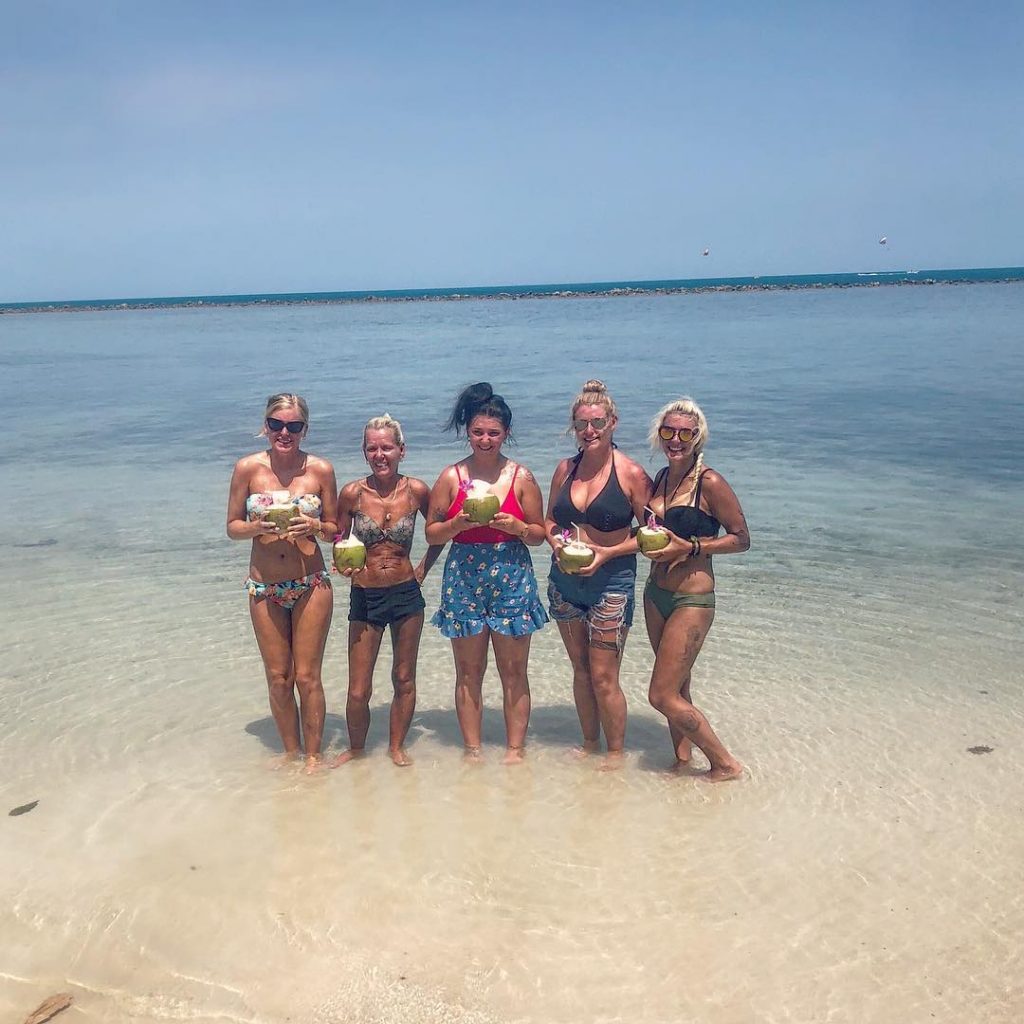 Girls with coconuts????