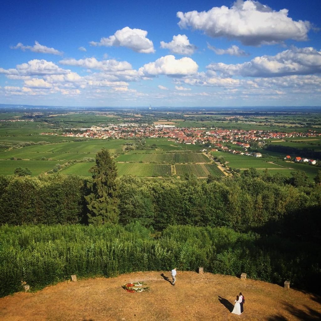 What a location for a wedding, bottom right you can see the bride and…