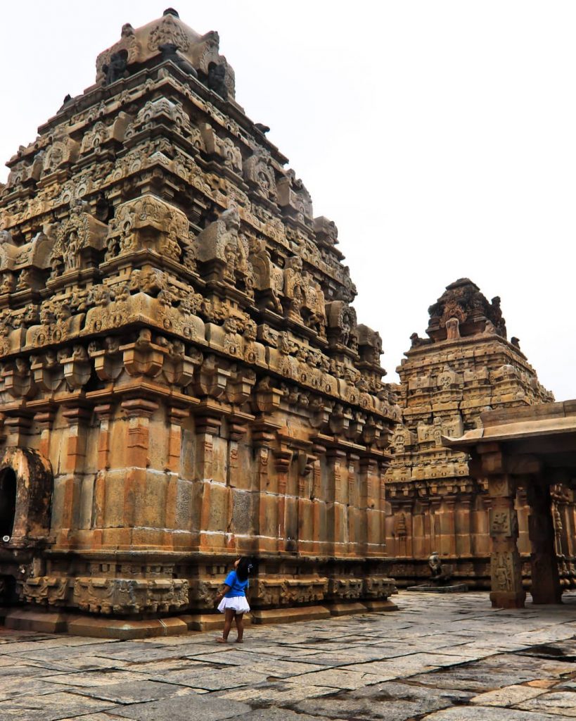 Avani is truly impressed with the architectural marvel of Nandigrama Temple complex #ksutravelstories #karnatakatourism&hellip;