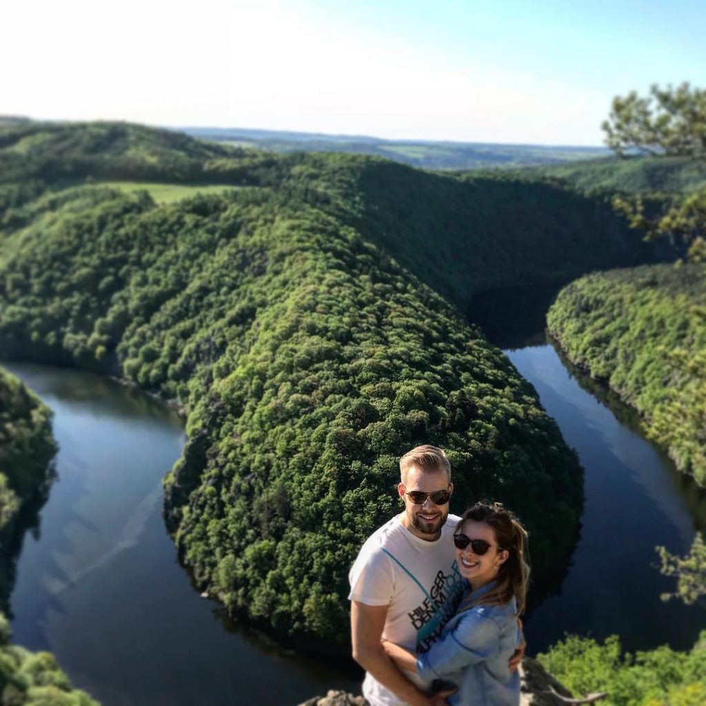???????? An outstanding view of the river Moldau – viewpoint Maj, not far away…