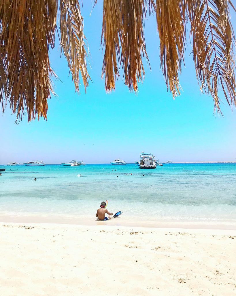 Happiness is a blue sea, white sand and a happy (brownie) child. ️ |&hellip;