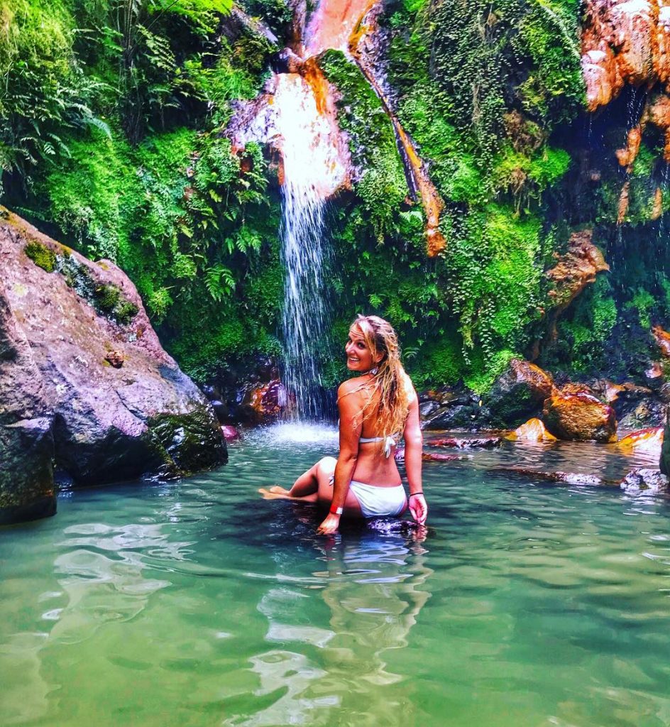 Waterfalls and bathtub temp water- I can make do with this. #waterfalls #azores #pontadelgada&hellip;