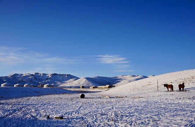 Weak up in the morning and you see snow in the desert! . .&hellip;