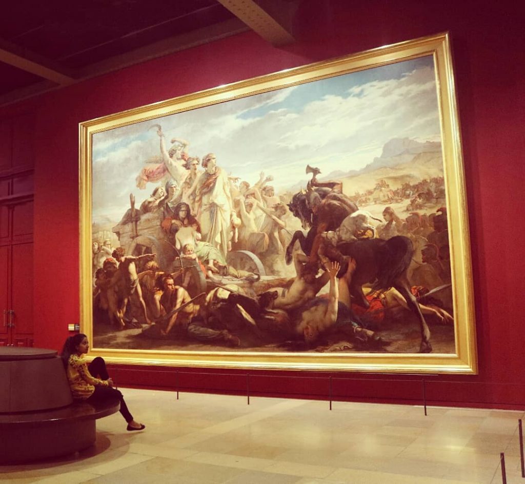 Auguste Glaize (1807-1893) The Women of Gaul. An episode during the Roman invasion of&hellip;