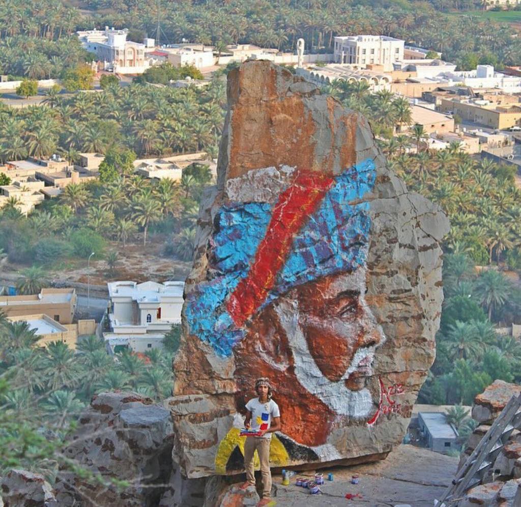 A rock paint of our sultan ️