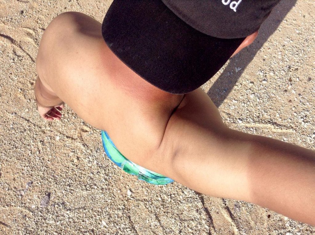 Wearing my new sleeve – dark brown . #burned #beachbum #beachbumming #hiking #hikingadventures #hiking…