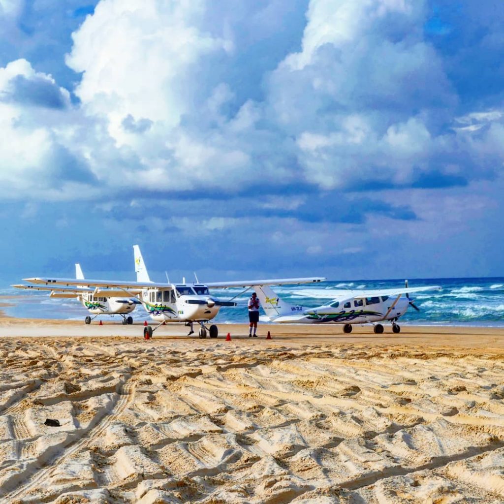 Aircraft on the beach #fraserisland #fraser #queensland #australia #beach #aircraft #airplane #airplanes #runway #sand&hellip;