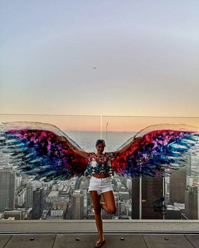 Miasto Aniołów???? #skyspace #skyspacelosangeles #miastoaniolow #california #usa #holiday #sunset #cityofangels #thebestplaceintheworld #holidays #trip #triplovers…