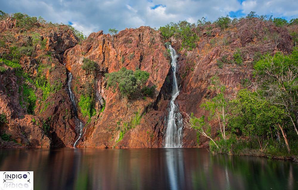 Wangi Falls – water falls, water holes and termite mounds sun up Litchfield National&hellip;