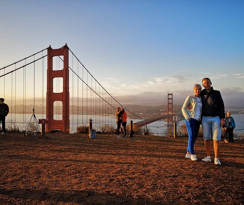 Golden Gate Bridge warto było wstać o 5 rano, żeby zobaczyc wschód słońca w&hellip;