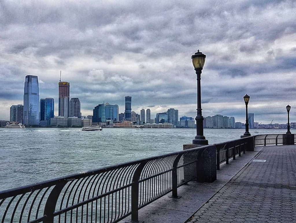 No need for a sunny day to be charmed by New York skyline