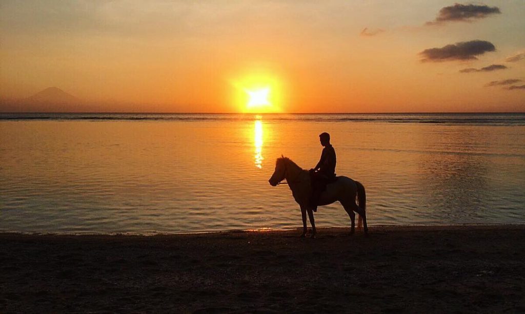 Sunset last night on Gili T Sad to say goodbye to Bali & the…