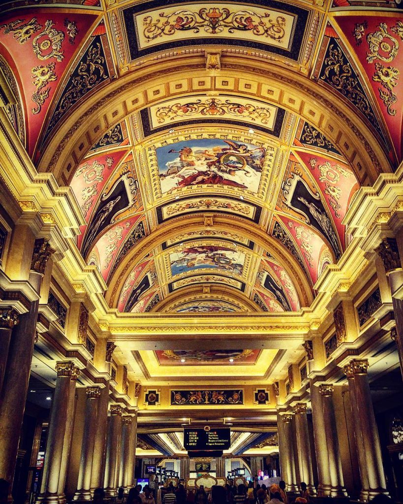 When you realize that this is the ceiling of a hotel lobby not a…
