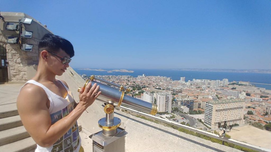 Looking down to the city #marseille #basilica #france #skyview #cityview #telescope #travel #explore #travelphotography…
