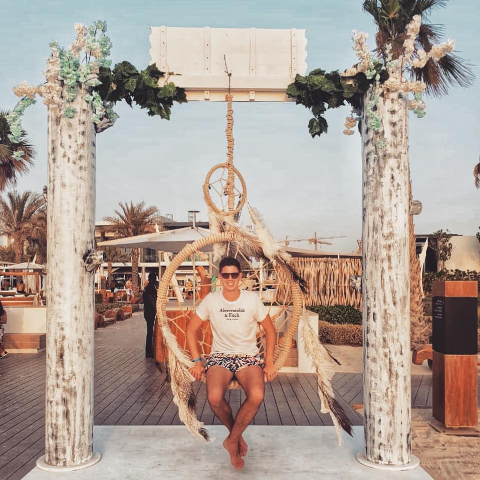‘Just another day in the sandpit.’ – #frenchboy #dubai #nikkibeach #gravl #mydubai #summer #sunnyday&hellip;