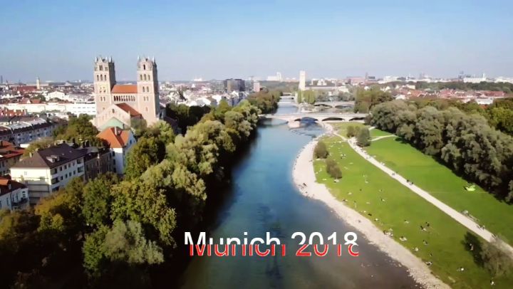 Munich’s Isar River from an aerial perspective . @rohitchaithanya hungover AF . Tap for&hellip;