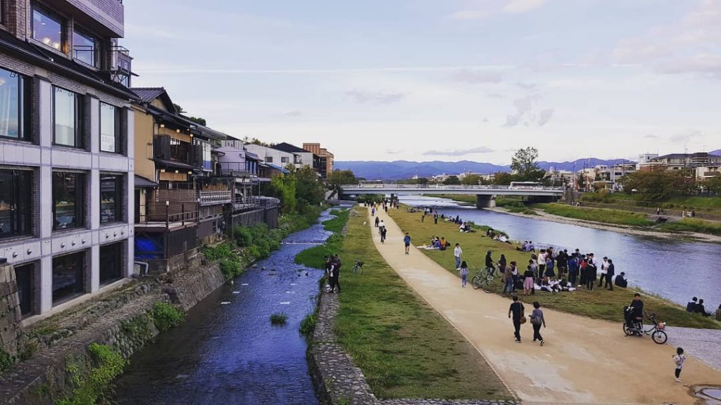 View of the #KamoRiver from the #SanjoBridge. . #Kyoto #Kansai #Japan #travel #travelgram #visitjapanjp&hellip;