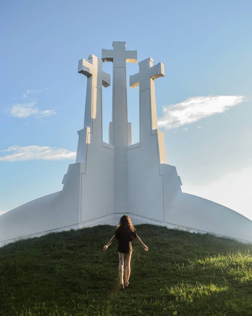 . . . . #vilnius #threecrosses #girl #freetime #lithuania #sky #hill #lithuaniangirl #summer…