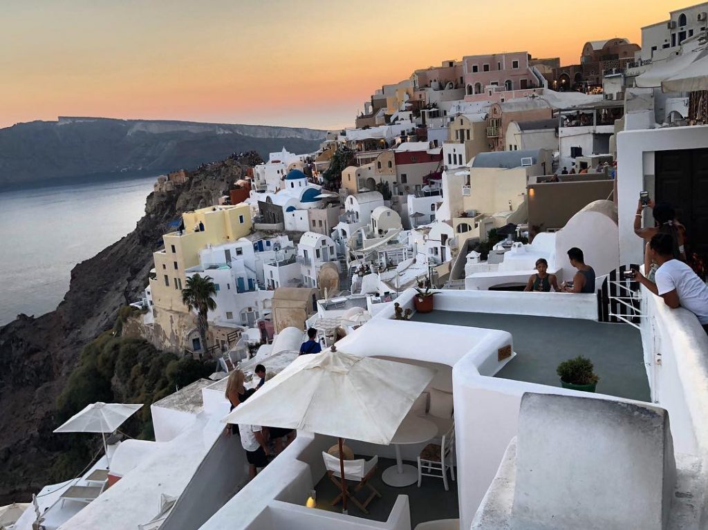 Santorini at Sunset—️ I had mix feelings about Santorini. It is undeniably beautiful, but&hellip;