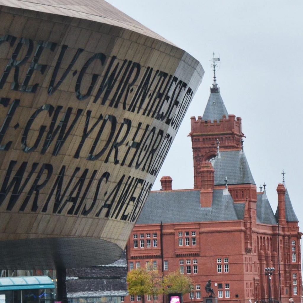Old meets new in Cardiff, Wales. #cardiff #visitcardiff #visitwales #discovercymru #wales #welsh #thewalescollective #unlimtedcymru&hellip;