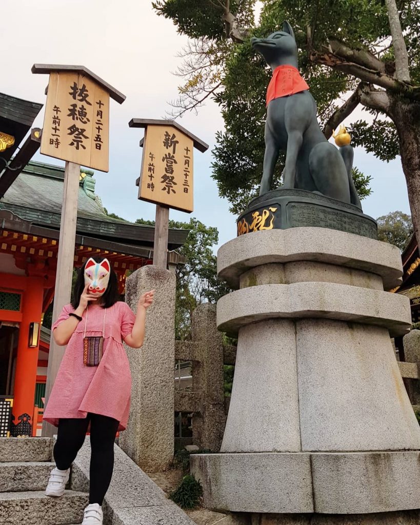 I’m a masked #samurai in the service of Inari-Okami. . #FushimiInariTaisha #Kyoto #Kansai #Japan…