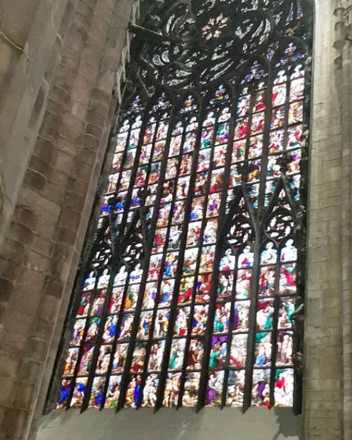 More from inside the The 3 painted glass windows, representing the Old Testament, the&hellip;