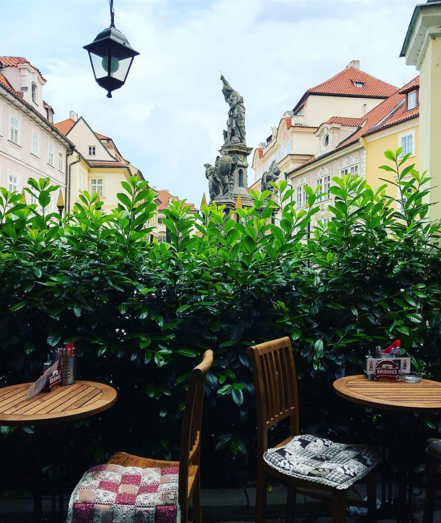 Scenic lunch time views in Little Prague. Read about our travels to Czech Republic&hellip;