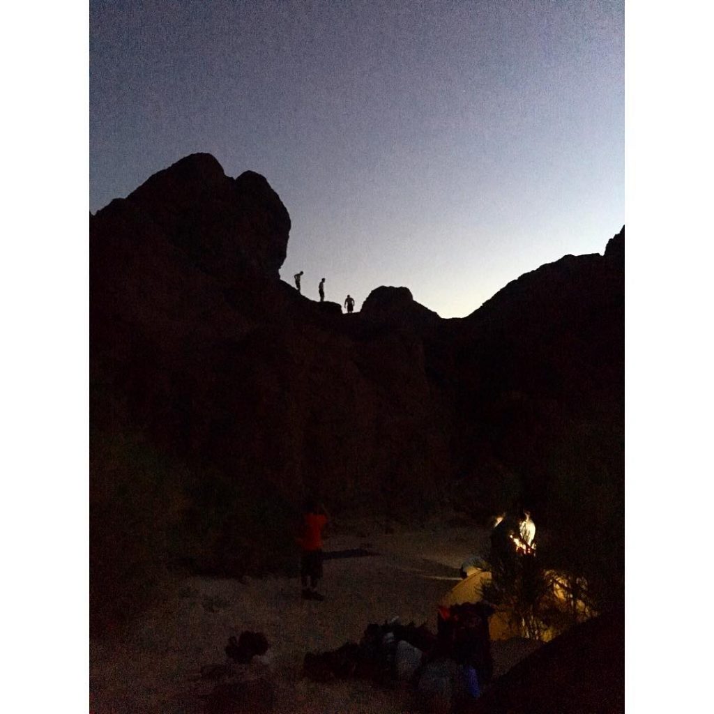 Sleeping under the stars by the Colorado river sans tent surrounded by people I&hellip;