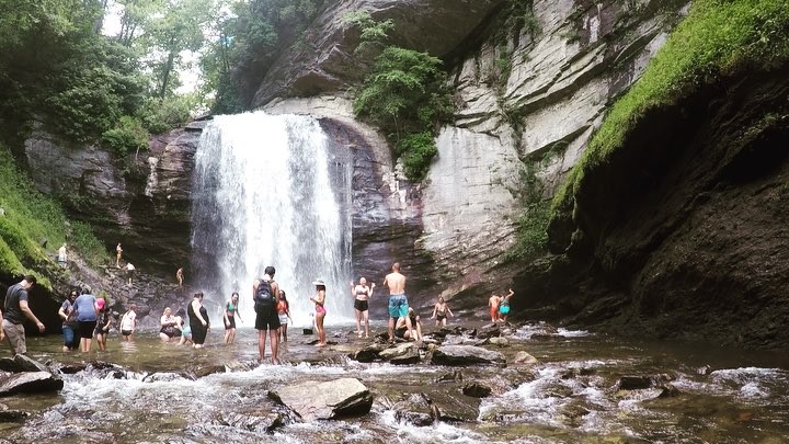 Waterfall Wednesday from Looking Glass Waterfall in Pisgah National Forest. Read about our travels&hellip;