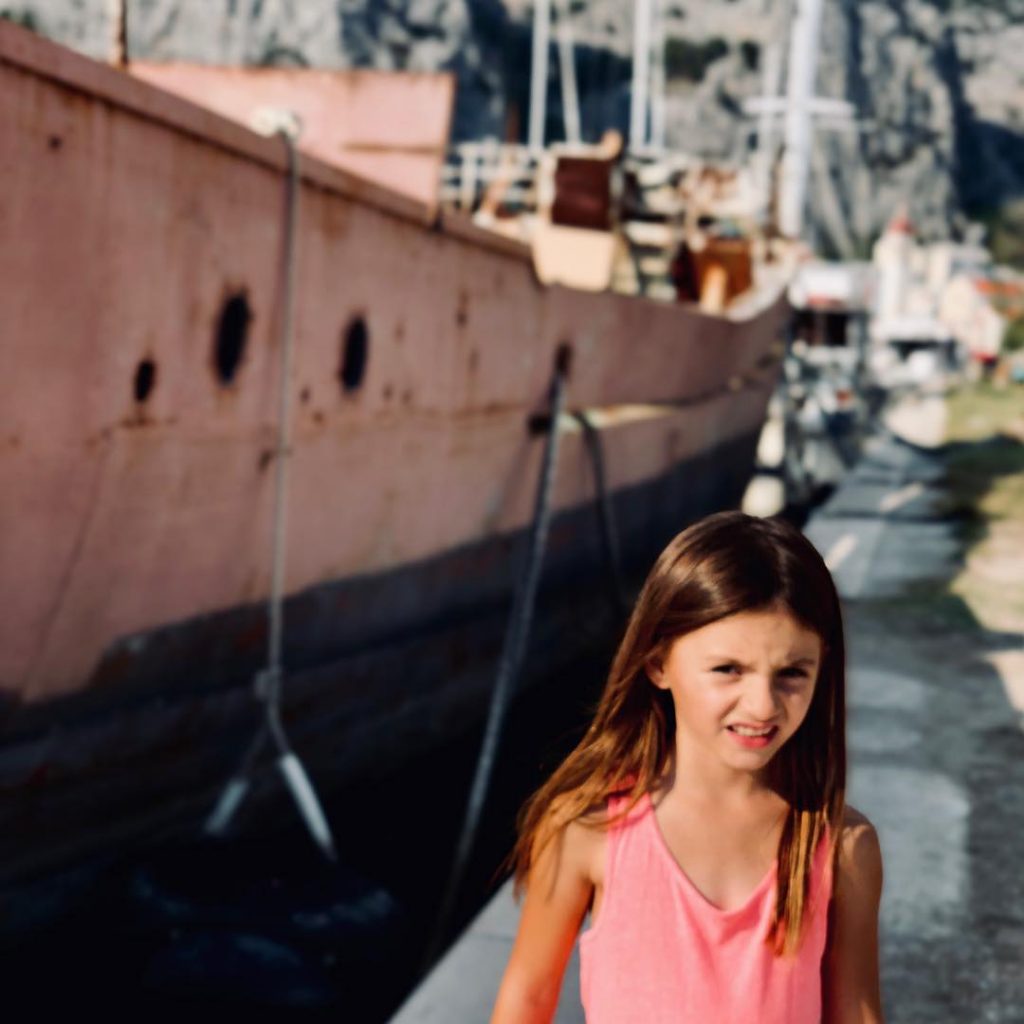 Just walking by an old abandoned ship in the #omis harbour. #croatia has a&hellip;