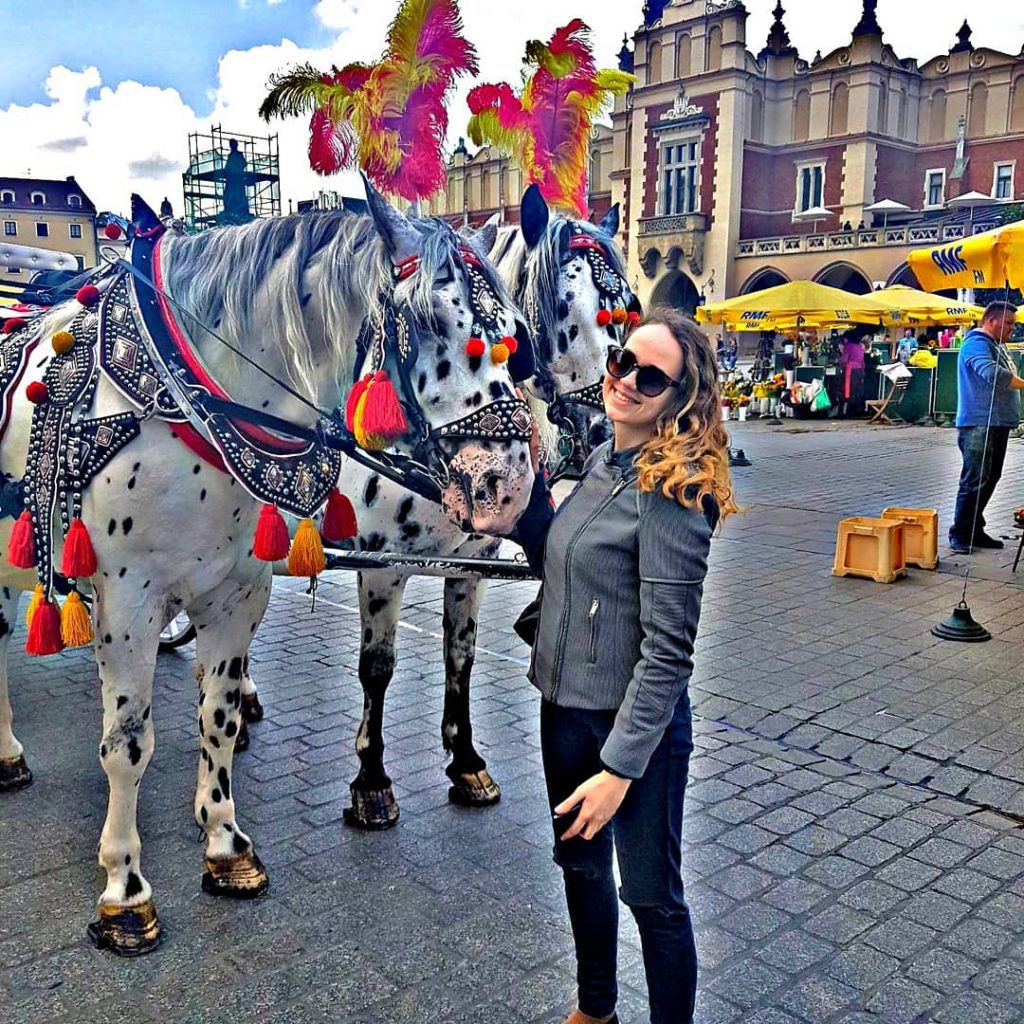 These #horses in #Krakow #oldtown are so cute! – – – – – #travelanddestinations&hellip;