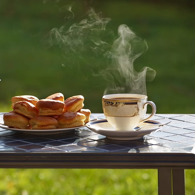 Как приятно попить чай, а из чашки вышла дама, в виде пара, свежо на&hellip;