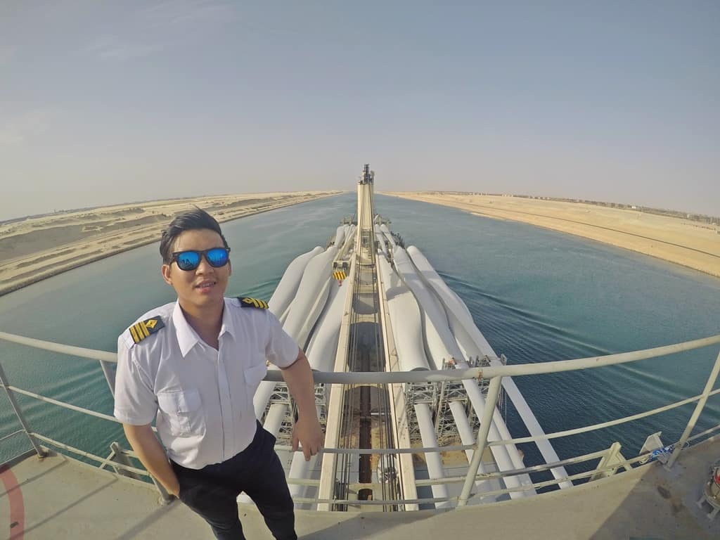 Full speed ahead Suez Canal Transit. _@senkillthatfatguy _ #goprophotography #gopro #goprohero5 #wanderlust #igers #travelstoke&hellip;