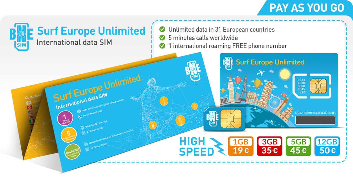 Europe SIM card