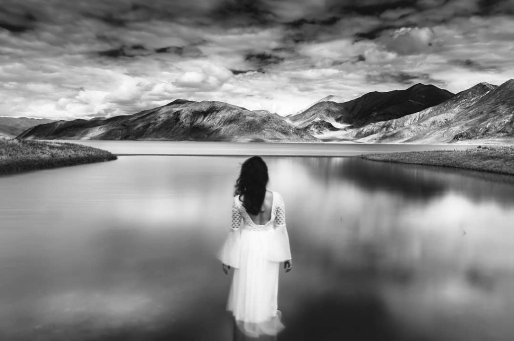 It was a bright beautiful day on shores of Pangong, & I tried to&hellip;