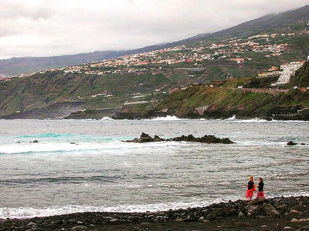 Weekend Wanderlust with an evening walk along the black sand beaches of Tenerife. .&hellip;